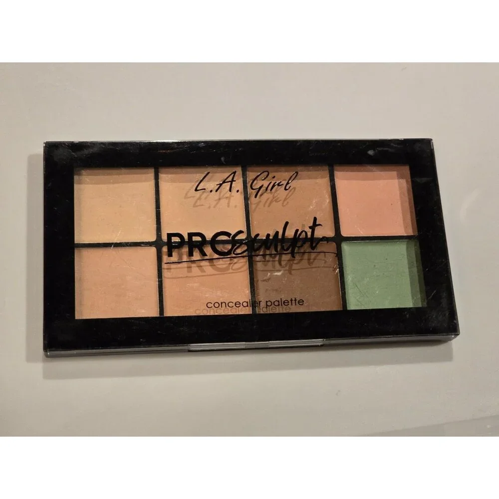 L.A. Girl Pro Sculpt Concealer Palette 8 Colors Highlight & Correct Full Coverag